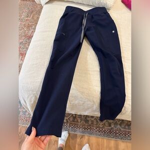 Figs Navy Straight Leg Pants